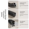 New TPE Sealing Strip Plastic Steel Strip Type Seal Card Slot Draft Stopper Window Sealing
