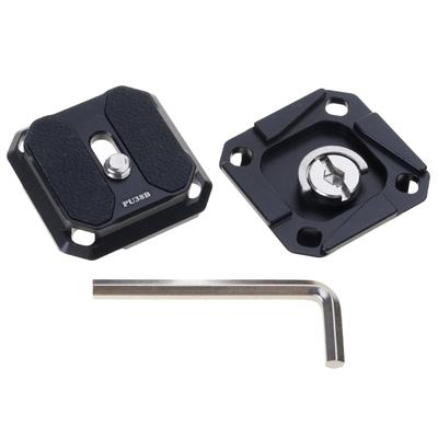 2Pcs Quick Release Camera Plate 38mm Arca Compatible Mount Adapter for Tripod Head and PD Shoulder Strap