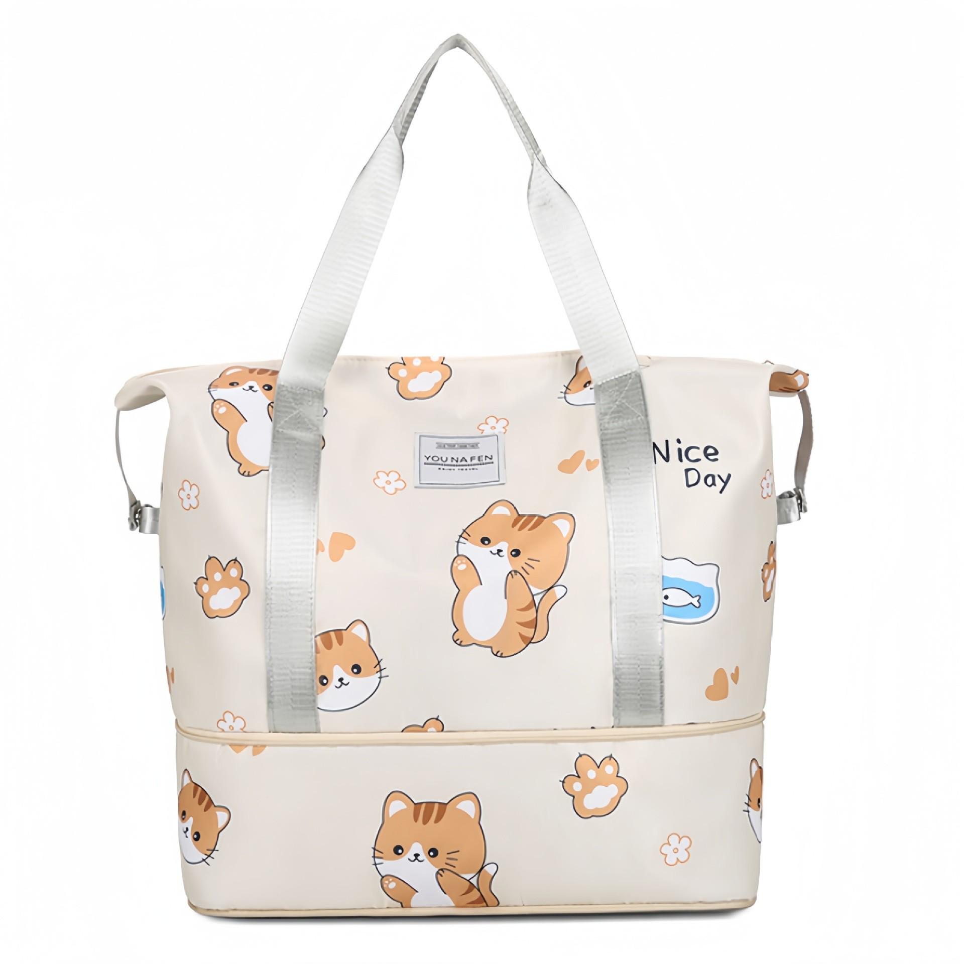 

Органайзер для подорожей великої місткості: Універсальна сумка для зберігання одягу, коротких поїздок та розділення сухого/вологого