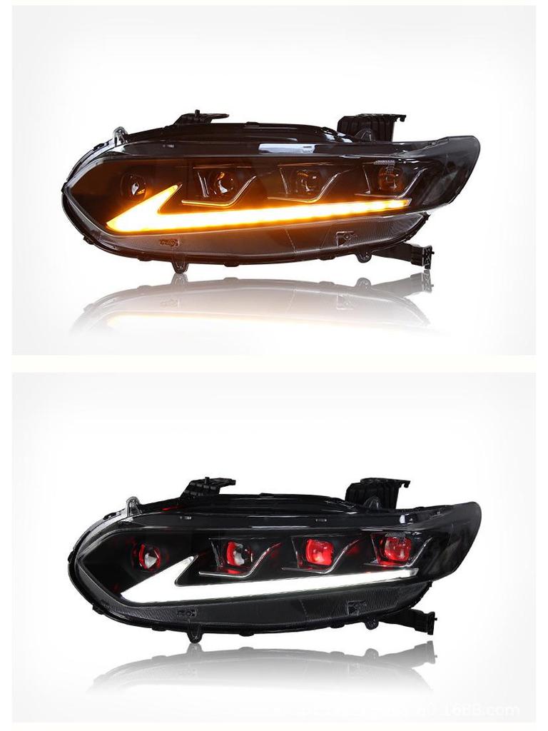 LED Bi-Beam Projector Headlight for 2018-2021 Honda Accord 10th Gen with Sequential Turn Signal
