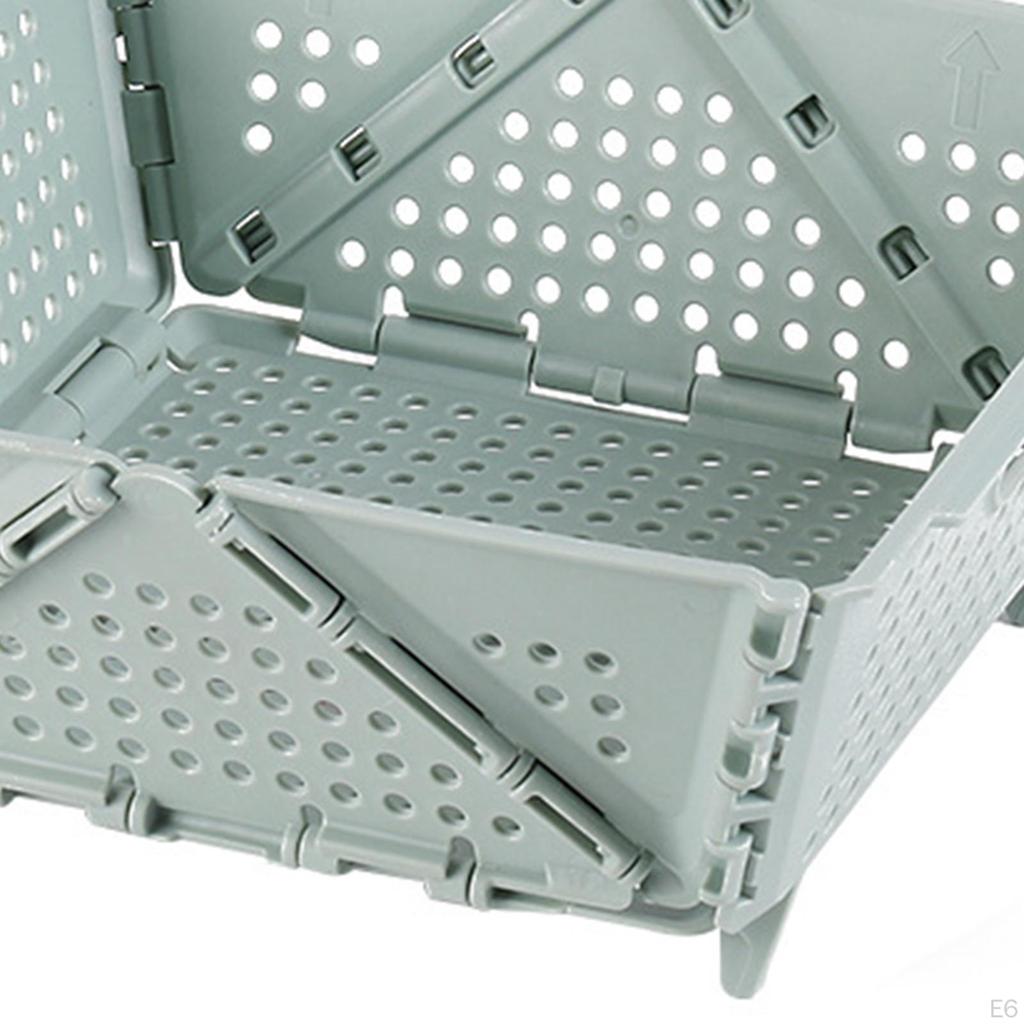 Compact Folding Basket for Organizing Fruits and Vegetables In Bedroom or Living Room