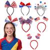 Faixas de Cabeça Decorativas da Copa do Mundo Faixas de Cabeça de Futebol dos EUA Faixas de Cabeça com Bandeira