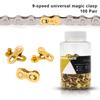 100 Pairs Bicycle Chain Link Connector Joints Magic Buttons Bike Quick Joint Magic Buckle For 6/7/8/ 9 10 11 12 Speed Chain