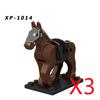 Military Building Blocks Medieval Solider Knights Equipments Mount War-Horse Wolf Flag Vests Shields Fiery Dragon Mini Blocks