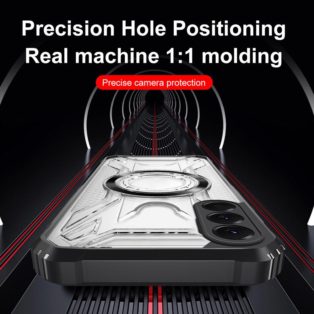 KEYSION Transparent Magnetic Case for OnePlus Nord 5 5G Soft Silicone+PC Heavy Duty Shockproof Phone Cover for OnePlus Nord 5