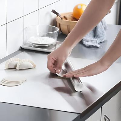 Stainless Steel Cutting Board Heavy Duty Large Chopping Board Dishwasher Safe Kitchen Tools for Meat Vegetables Baking