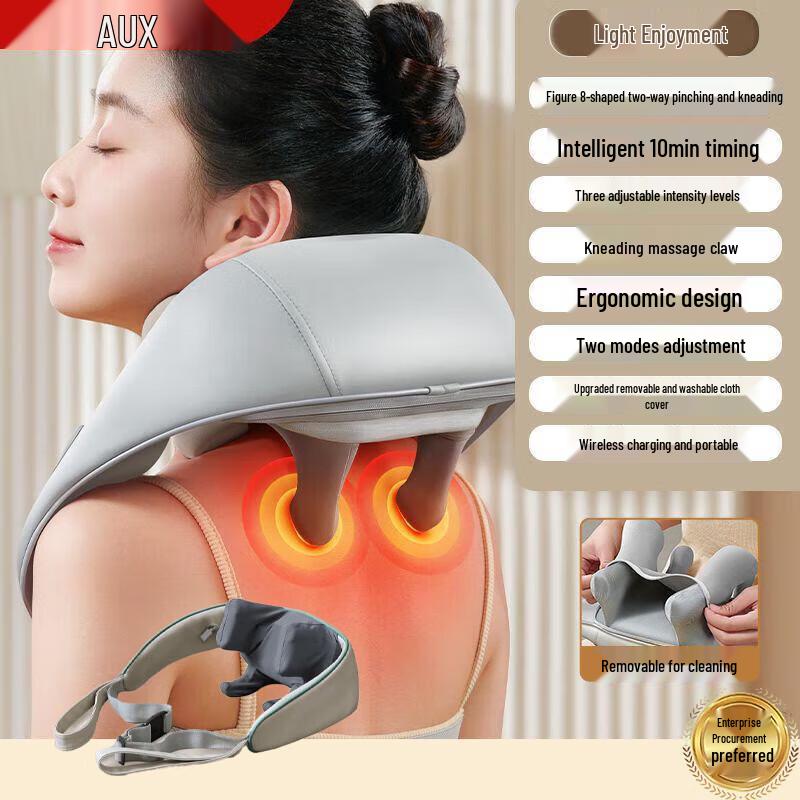 

AUX Multi-functional Shoulder & Neck Massager Shawl with Heat