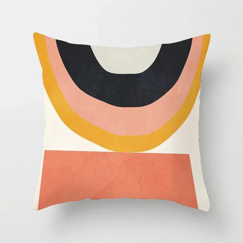 Nordic Abstract Geometric Collection Printed Sofa Cushion Cover Pillowcase Home Decor Party Car Bedding
