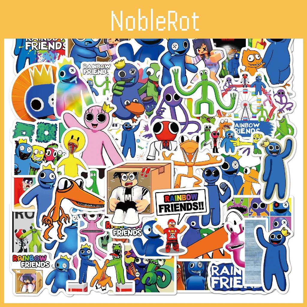 Rainbow Friends 50pcs Stickers Waterproof Reusable Decor For Luggage Case