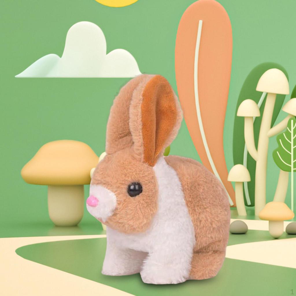 Electric Toy, Plush Electronic Interactive Bunny Simulation Bouncing Jumping