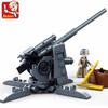 115PCS WW2 Militaire Wapen Bouwstenen 88MM Flak Anti-Tank Model Bricks Set Met Figuren Educatief DIY speelgoed Voor Kinderen Jongens