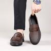 Genuine Leather Mens Loafers Luxury Brand Italian Casual Shoes for Men Shoes Slip On Moccasins Comfy Driving Shoes Boat Shoes