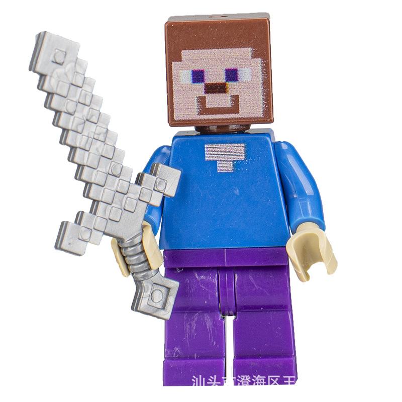 Ninja Warrior Superhero Doll With Weapon Single Building Block Assembly Toy