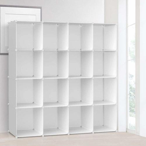 Vacplus Storage Shelf, Large Capacity, Assembled Storage Rack, Organizer, Bookshelf, Clothing Storage Box, Multi-Purpose, Durable, Space-Saving, Conve