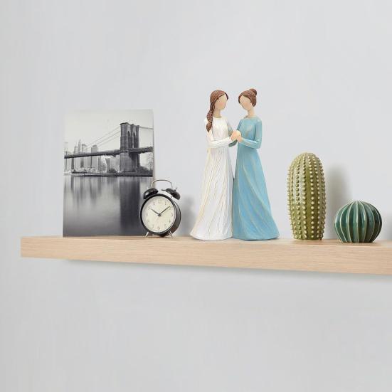 Hand-painted Sister Figurine Best Friends Resin Statue Sculpture Home Office Bookshelf Desktop Decoration Ornament Celebrating Friendship Gift