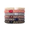 Velvet Mixed Color Braided Hair Ties: High Elasticity Hair Scrunchies for Stylish Buns and Commute-Friendly Accessories