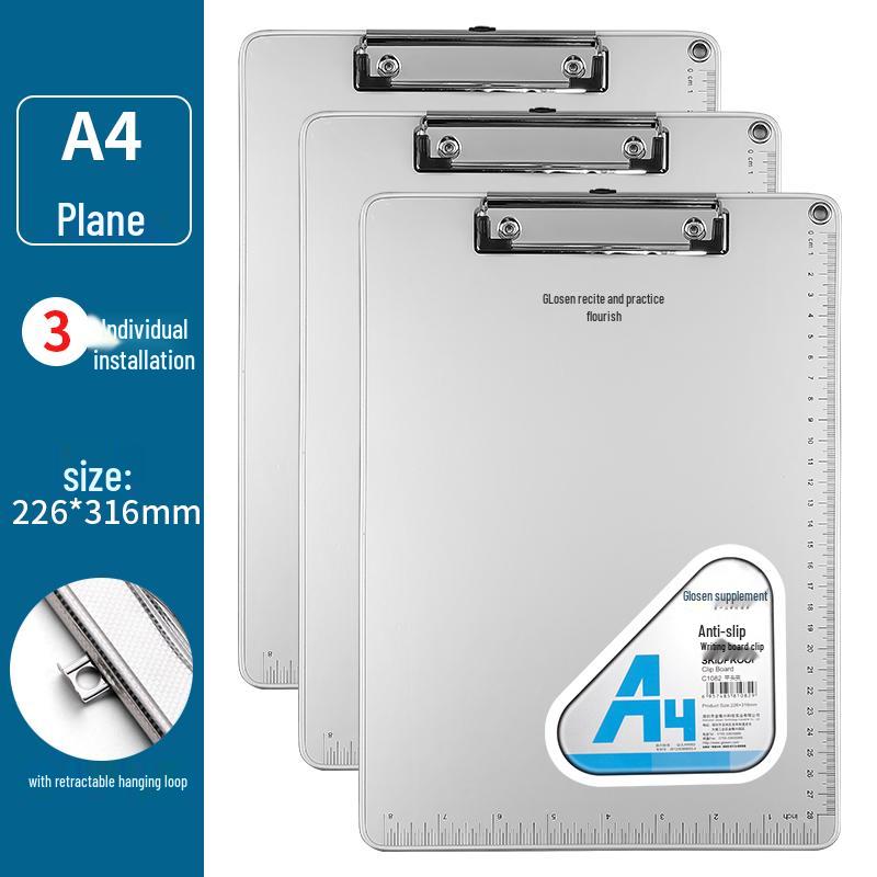 Aluminum Alloy Clipboard Folder A4/A5 Writing Board Office Stationery.