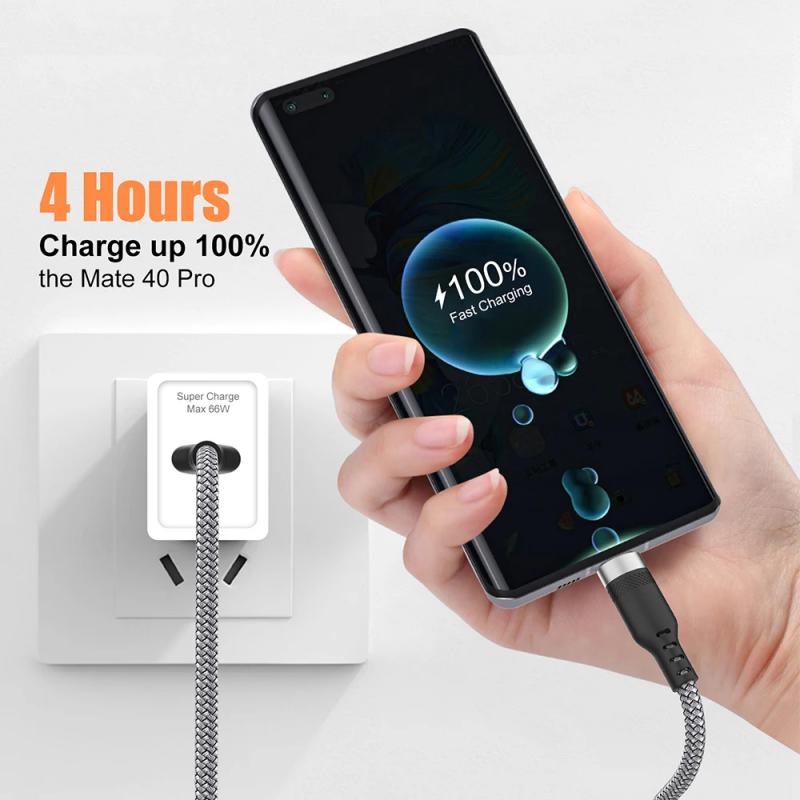 1Pc USB TYPE C Cable 5A Super Fast Charge Cable for Android  USB C Extension Cable for Samsung  Oneplus Universal