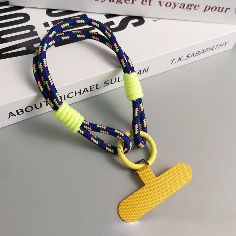 1 PC Two Simple Wrist Lanyards Anti-Breakage, Prevent Fall and Anti-Lost Universal Mobile Phone Case Lanyards