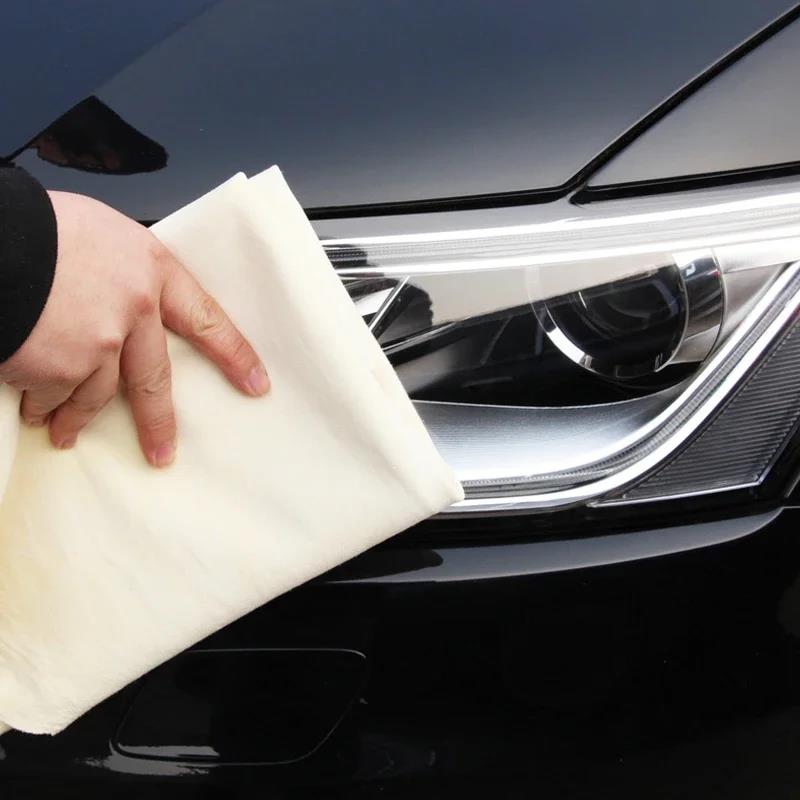 Lavete Auto din Piele Naturală de Căprioară Super Absorbante pentru Spălarea Mașinii Acasă Geamuri Uscare Curățare Pânză Uscare Rapidă Lavetă Spălare Auto