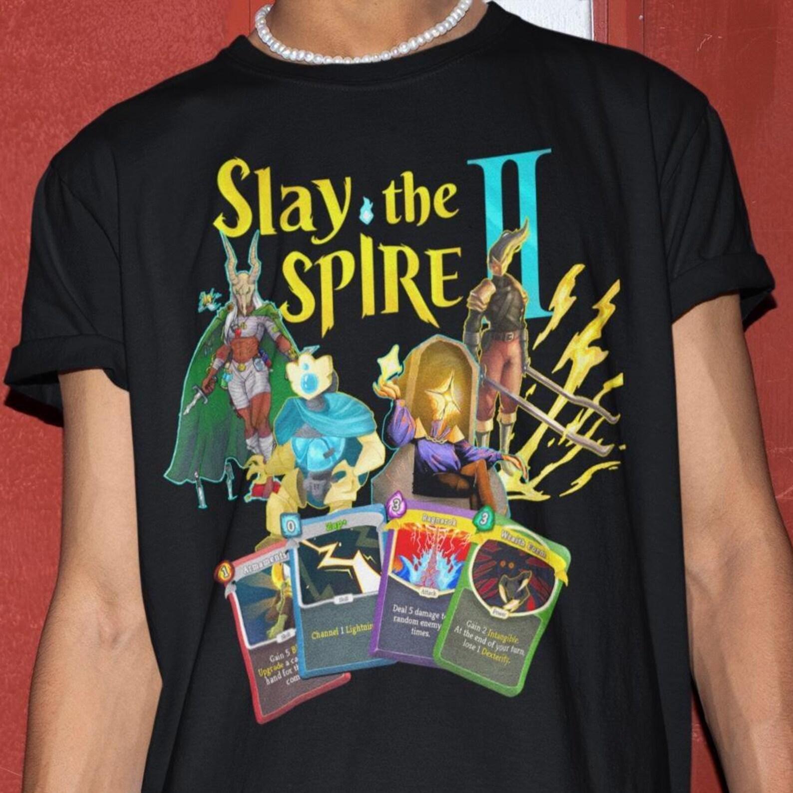 Unisex Slay The Spire 2 Shirt - The Ironclad,The Silent,The Defect,The Regent,Indie Game Tshirt,Gaming Sweatshirt M