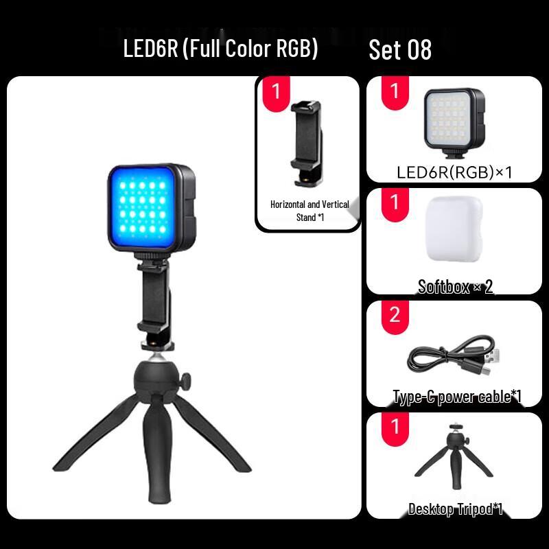 Godox LED6R RGB Mini LED Video Light Kit