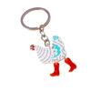 Unique Acrylic Chicken Keychain Rooster Keyring Pendant Animal Key Ring Stylish Handbag Accessories for Women
