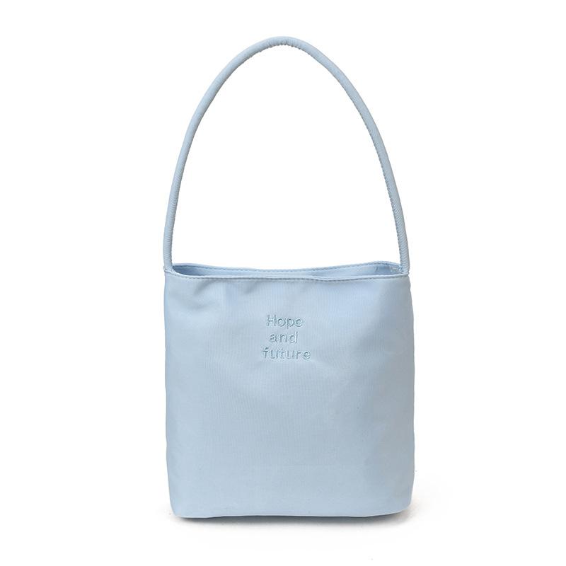 New Handbag, New Fashionable and Versatile, Simple and Lightweight, Commuting To Work, Embroidered Underarm Bucket Bag