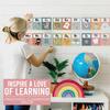 Hadley Designs Alphabet for Classroom Wall - ABC Letters and Numbers Posters for Preschool and Kindergarten - Alphabet Line for Classroom Decor and