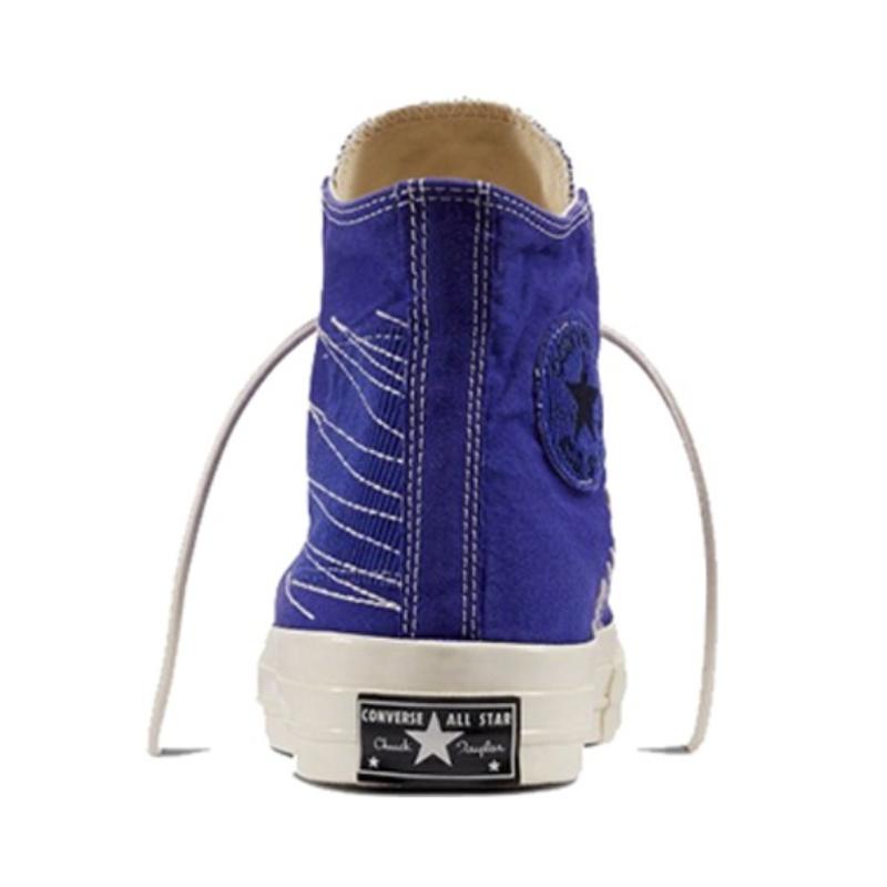 Converse 1970s Chuck HI QS Destruction Patch High Top Espadrilles Unisex Blue