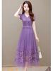 2025 Western-Style Spring/Summer Dress: European & American Loose Fit, Plus Size, Elegant & Fashionable
