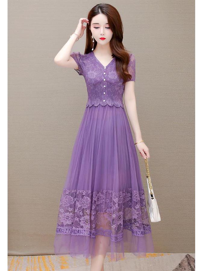 2025 Western-Style Spring/Summer Dress: European & American Loose Fit, Plus Size, Elegant & Fashionable