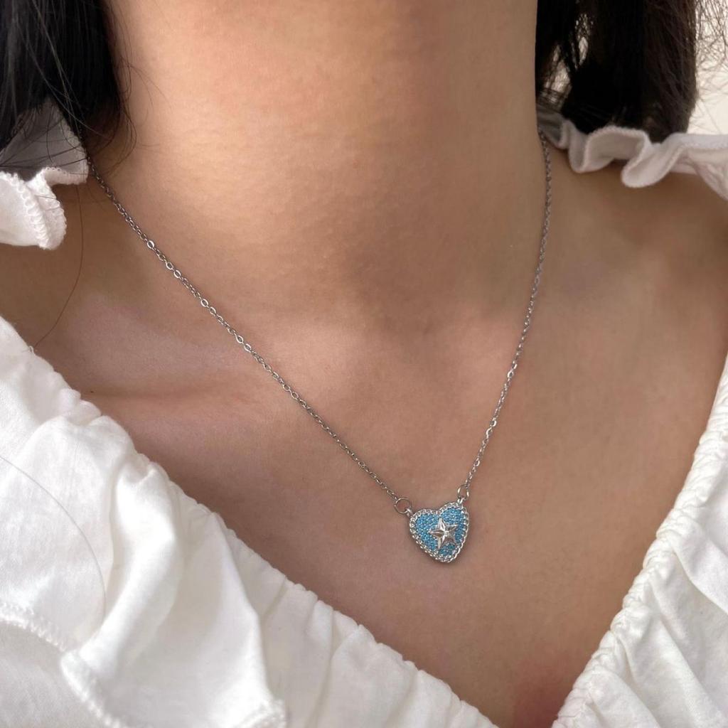 2026 New Y2K Sweet Pendant Necklaces Women Multi Color Heart Star Shape Necklace Cute Daily Wear Party Jewelry Accessories Gifts