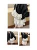2026 Koreanischer Stil Damen Umhängetasche aus weichem Leder Motorradtasche