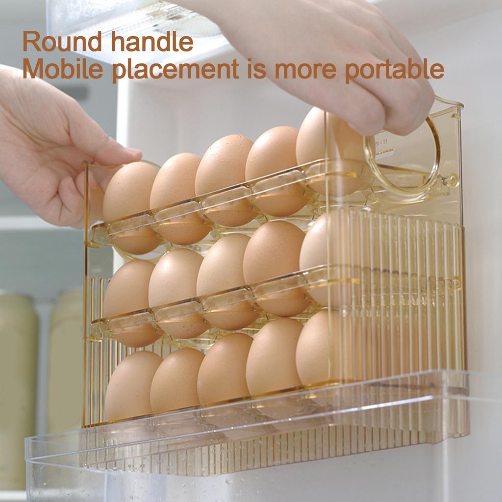 Egg Box Refrigerator Side Door Flip Storage Box Egg Rack Egg Tray