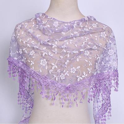 1 Pc Kobiety Trójkąt Wrap Lady Szal Kwiat Koronki Szalik Szale