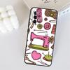 sewing machine tailor pattern For Samsung Galaxy A53 A33 A55 A35 A15 A22 A32 A52 A54 A34 A14 A56 A36 A26 A16 A05 A06 Case
