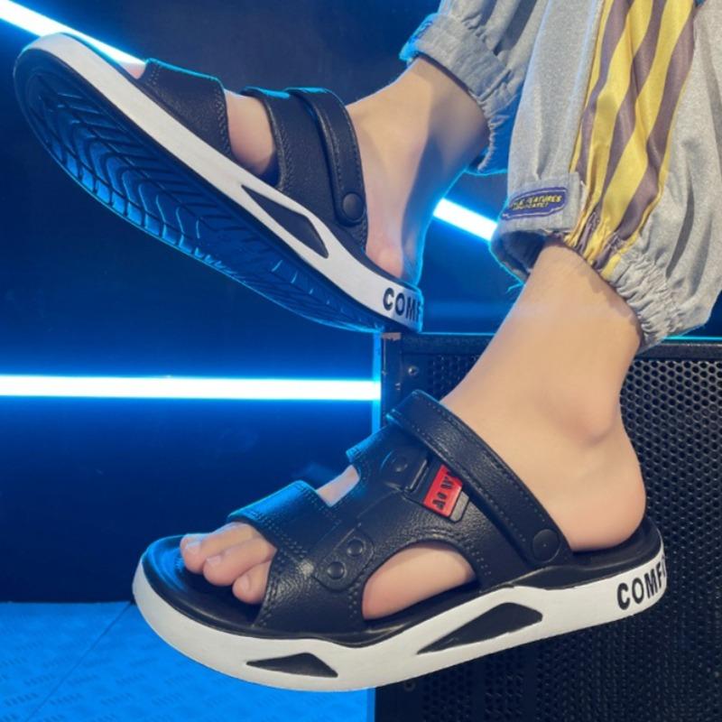 Fashion Beach Shoes for Men in The Summer of2025 Lightweight and Wear-resistant Cool Slippers,casual and Trendy Platform Sandals for Men