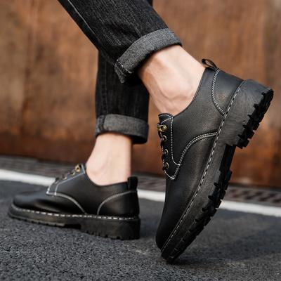 Summer Men's Shoes Anti Slip, Waterproof, Oil Proof, Kitchen Chef's Shoes, Work Specific Casual Leather Shoes, Black Labor Protection Work Shoes