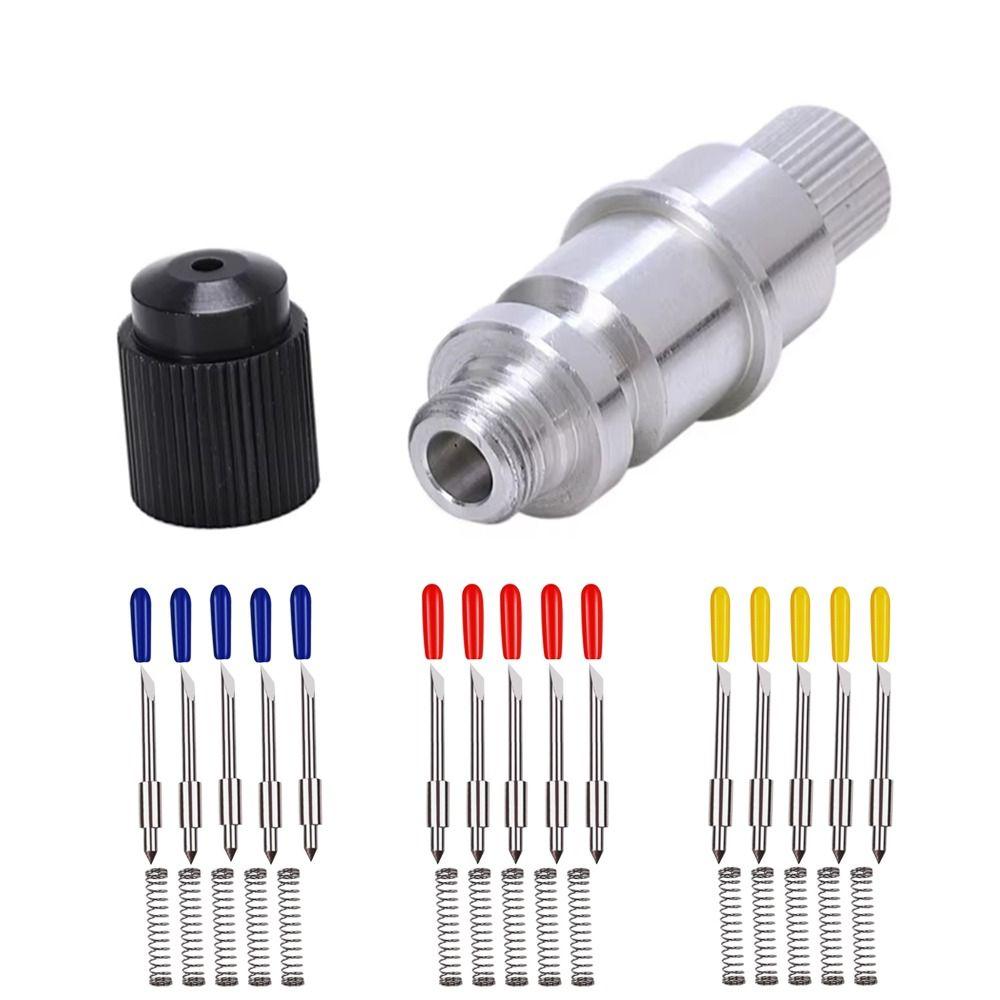 16pcs 30 45 60 Degree Plotter Blades Carbide Replacement Lettering Blades Smooth Vinyl Cutters Blades for Graphtec Cb15 Cb15u