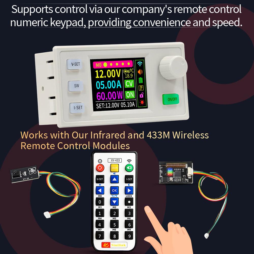XY12550S Digital DC Adjustable Step-Down Power Supply Constant Voltage Constant Current Module 50A/6250W Input Voltage DC12-140V