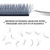 Befer Colored Volume 3D W Eyelashes for Extension Fake Blue Purple Colorful C D 8-15/8-14/8-12 Lashes Cosplay Eyelash Extensions