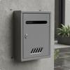 ExteriorMounted Mailbox Security Key Lock Steel Construction Metal Letter Box for Front Door