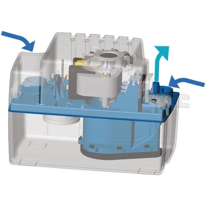Pompe de relevage de condensats - SFA - Sanicondens Eco V02 - Chaudière / Climatisation - 45 dBA - 2 entrées