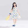 Girls' Floral Sleeveless Cotton Sundress