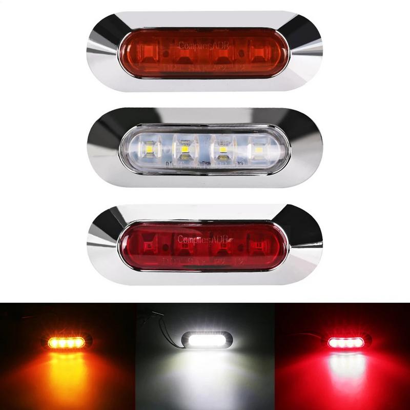 Ip67 Waterproof Truck Side Marker Lights 4 LED Rear Side Marker LED Side Marker 12/24v Turn Signal Lights LED Trailer Lights
