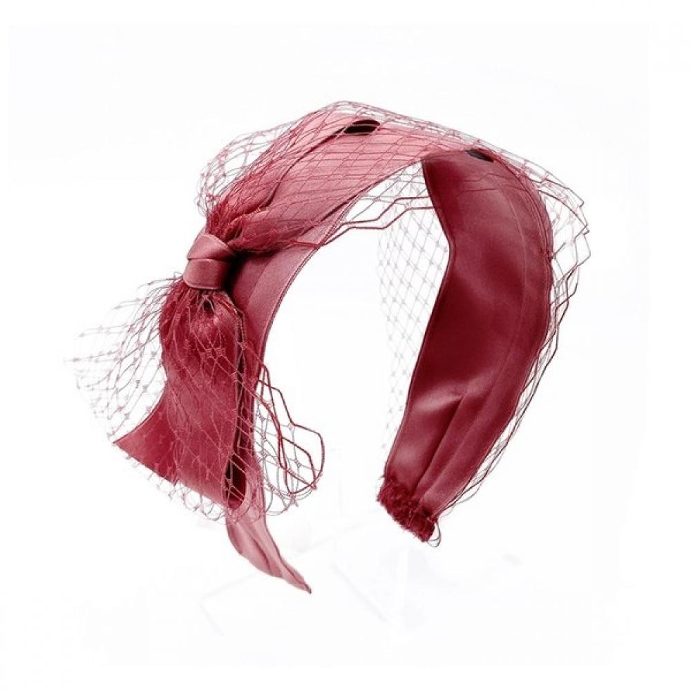 So Salt Women S Jennifer Ollette Satin Veil Headband Ji2d112009 Pink