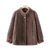 Elegant Mink Velvet Autumn/Winter Coat for Middle-Aged and Elderly Women