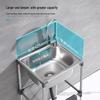 TLXT Stainless Steel Single Sink with Stand