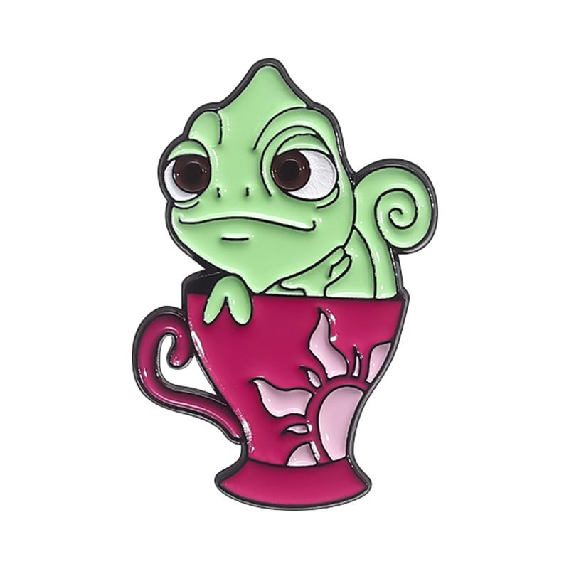Cartoon Alien Creatures Enamel Pin Science Fictio Spaceship UFO Green Monster Brooches Lapel Badge Jewelry Gifts For Friends